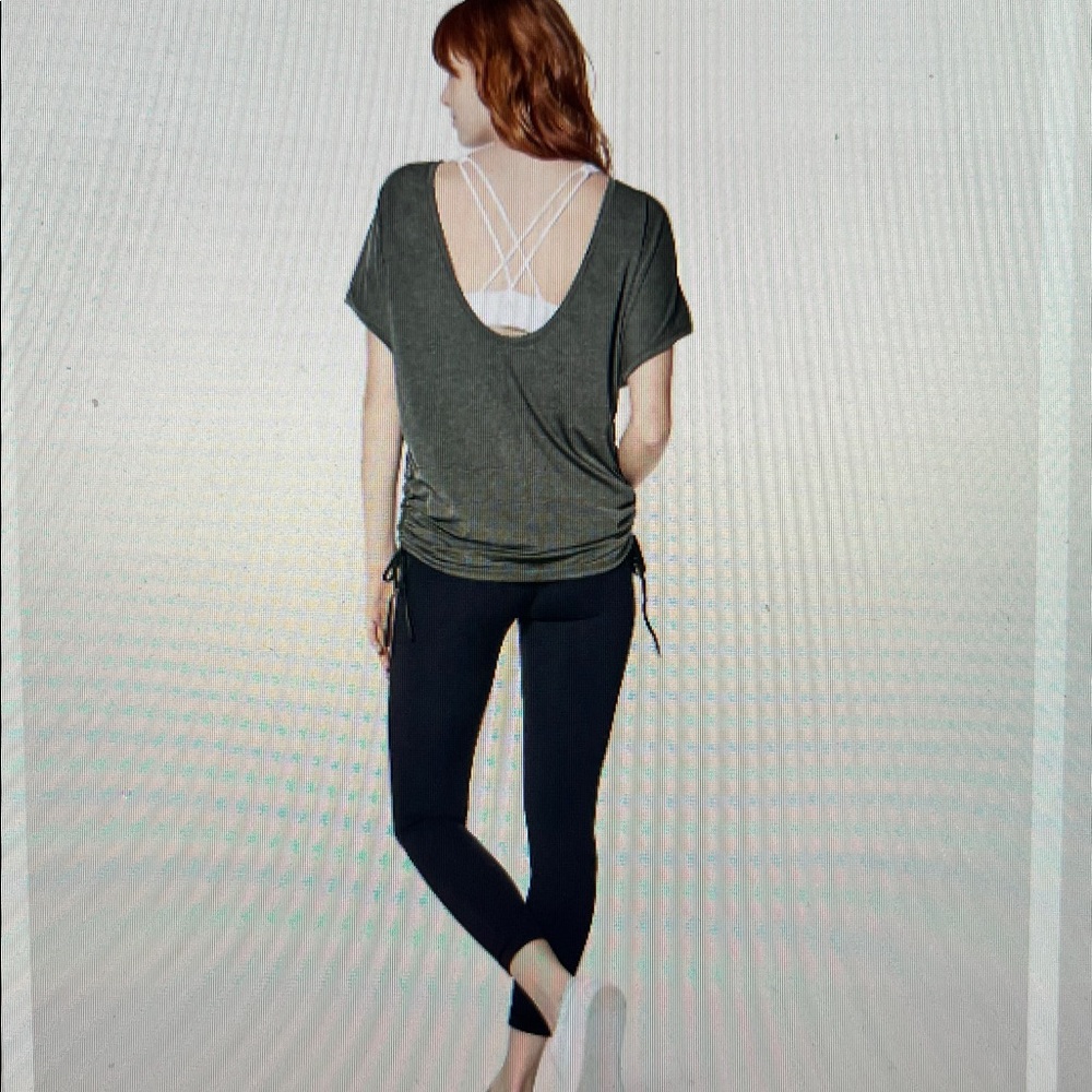 lululemon athletica Tied to It Tee scoop back SS with Side Ruching 8